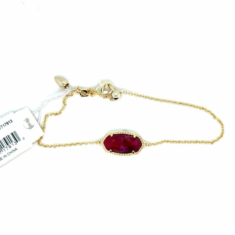 Kendra‎ Scott Deep Red Stone Bracelet